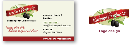 business cards and logos page